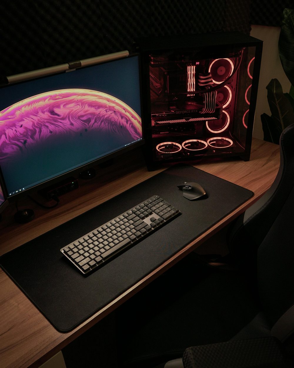 Build gaming con RGB rosso